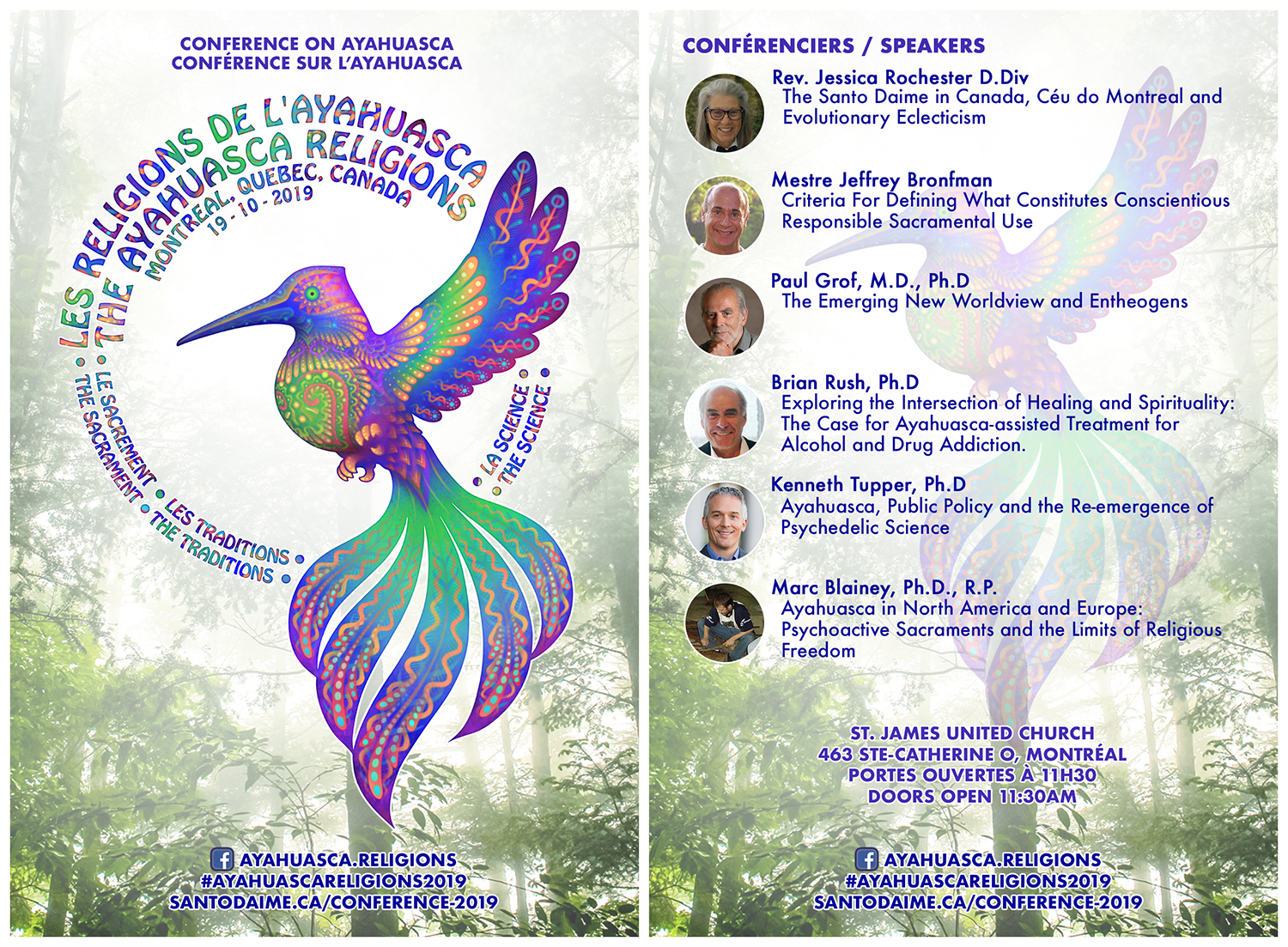 Held at St. James United Church463 Saint-Catherine St W, Montreal, QC H3B 1B1, CanadaOctober 19th, 2019 Montréal, Québec, Canada